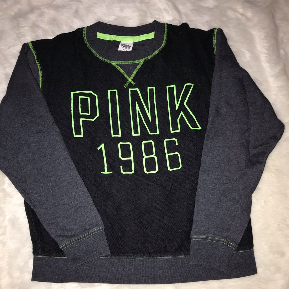 PINK Crewneck Sweater Size M Black